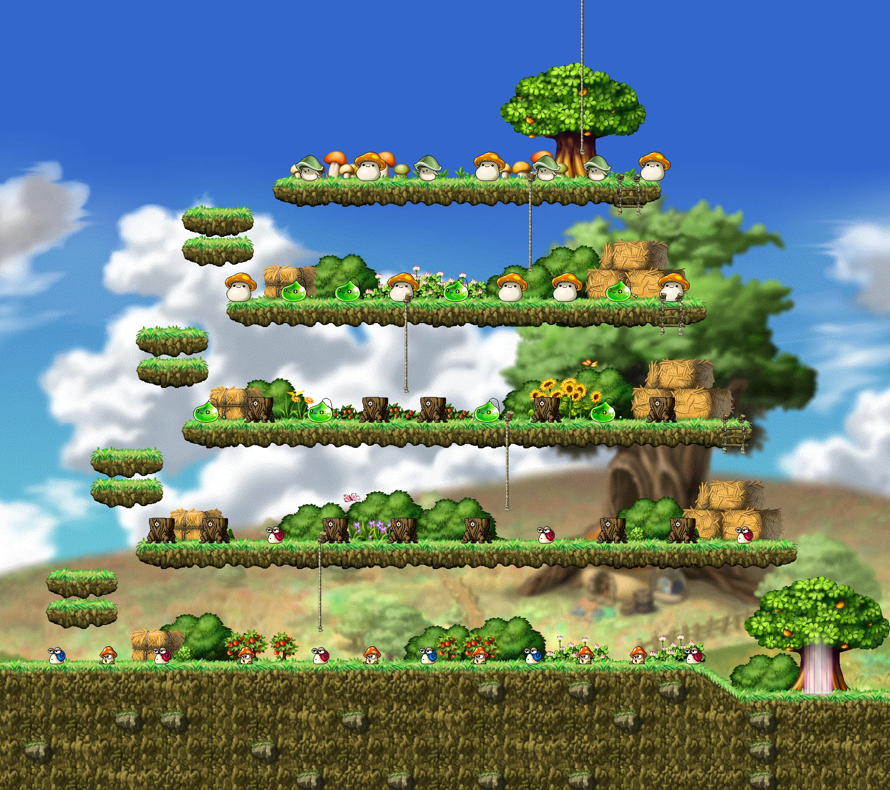 Henesys Hunting Ground II map layout