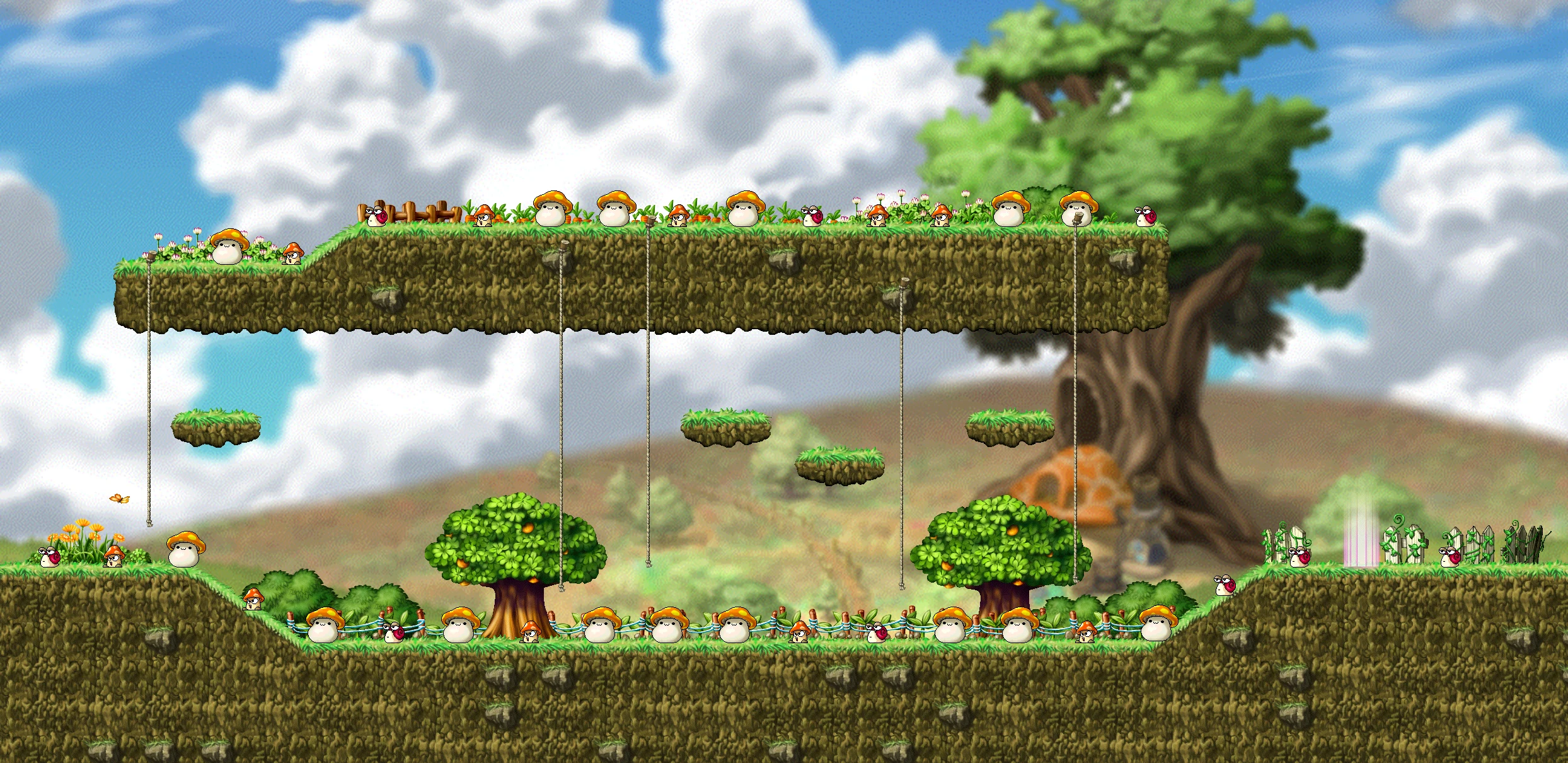 Mushroom Garden map layout