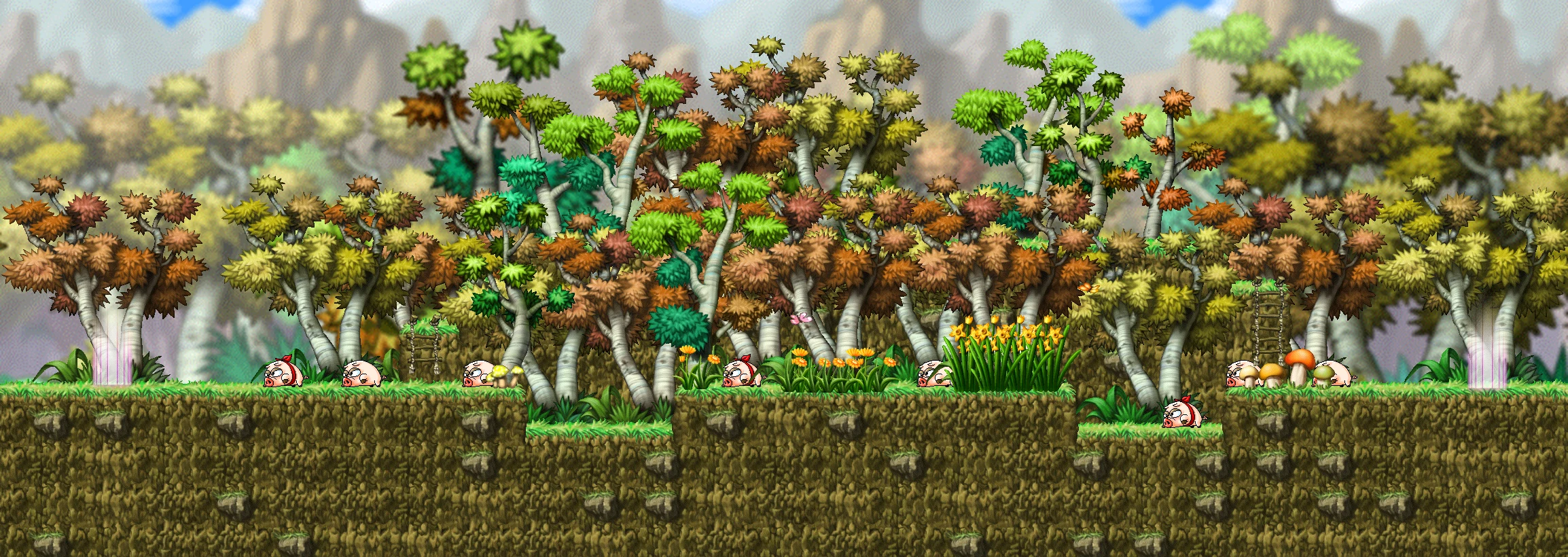 The Rain-Forest East of Henesys map layout