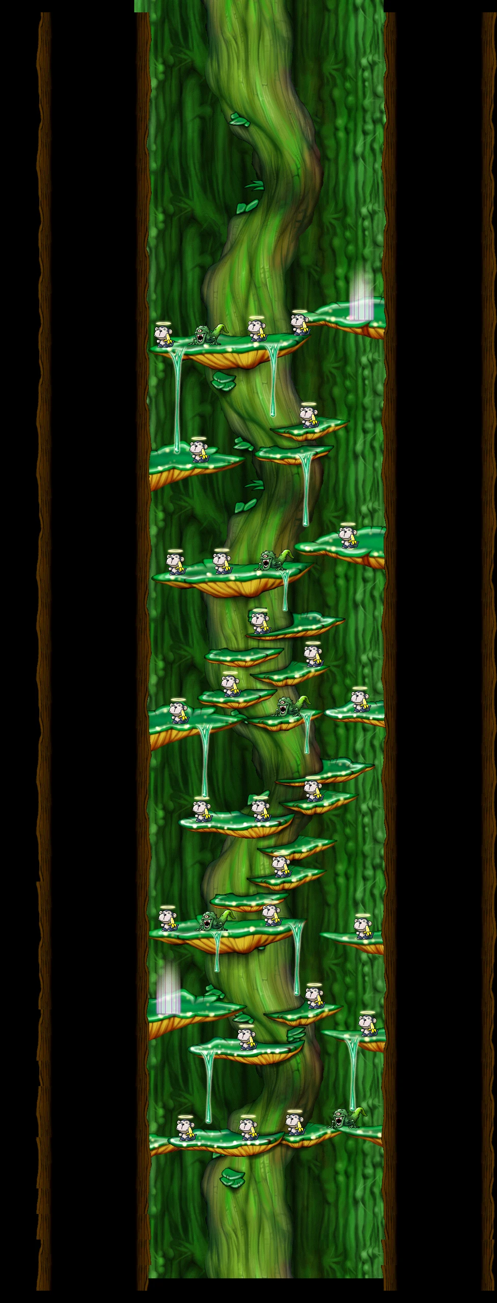 Tree Dungeon, Monkey Forest I map layout