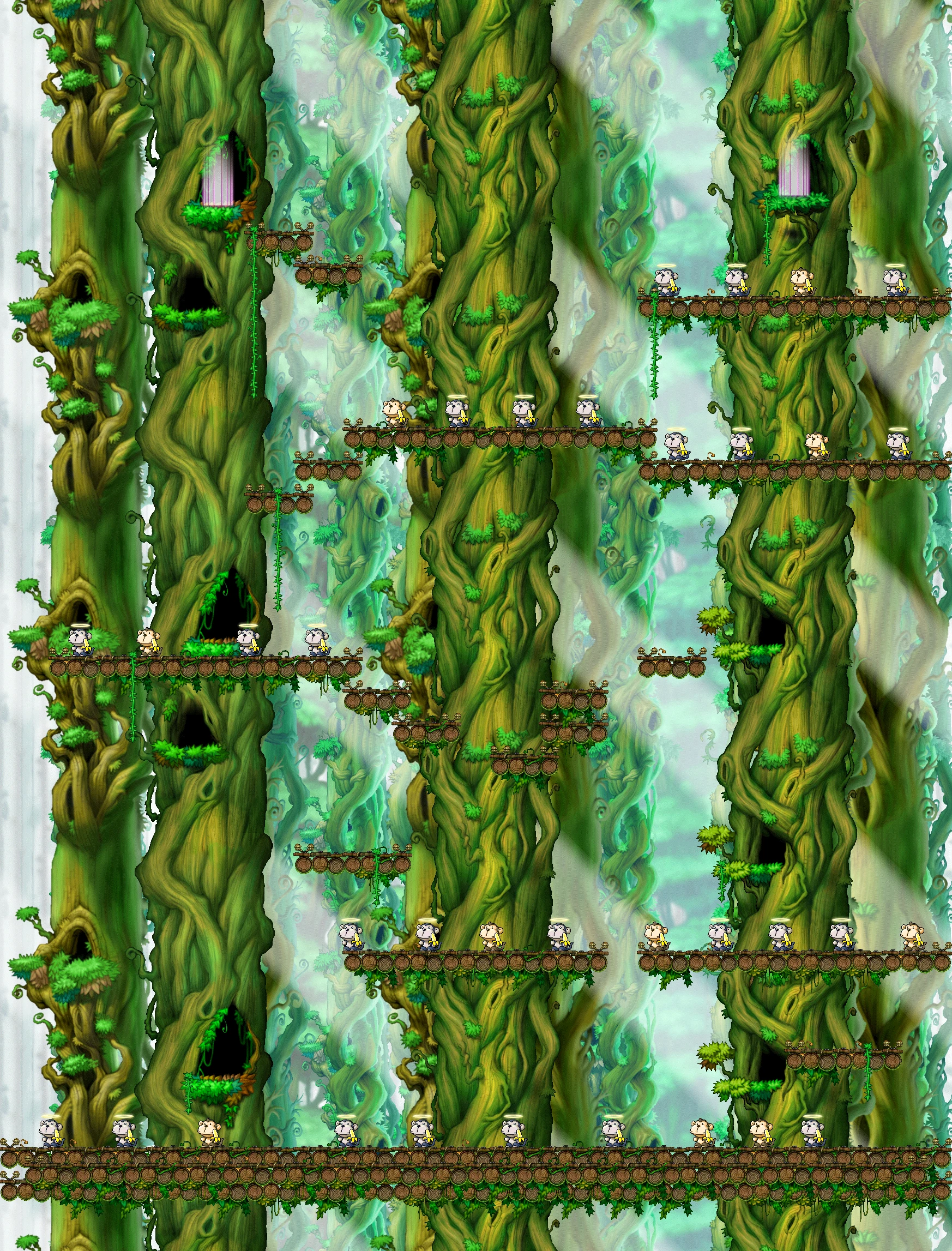 Monkey Forest II map layout