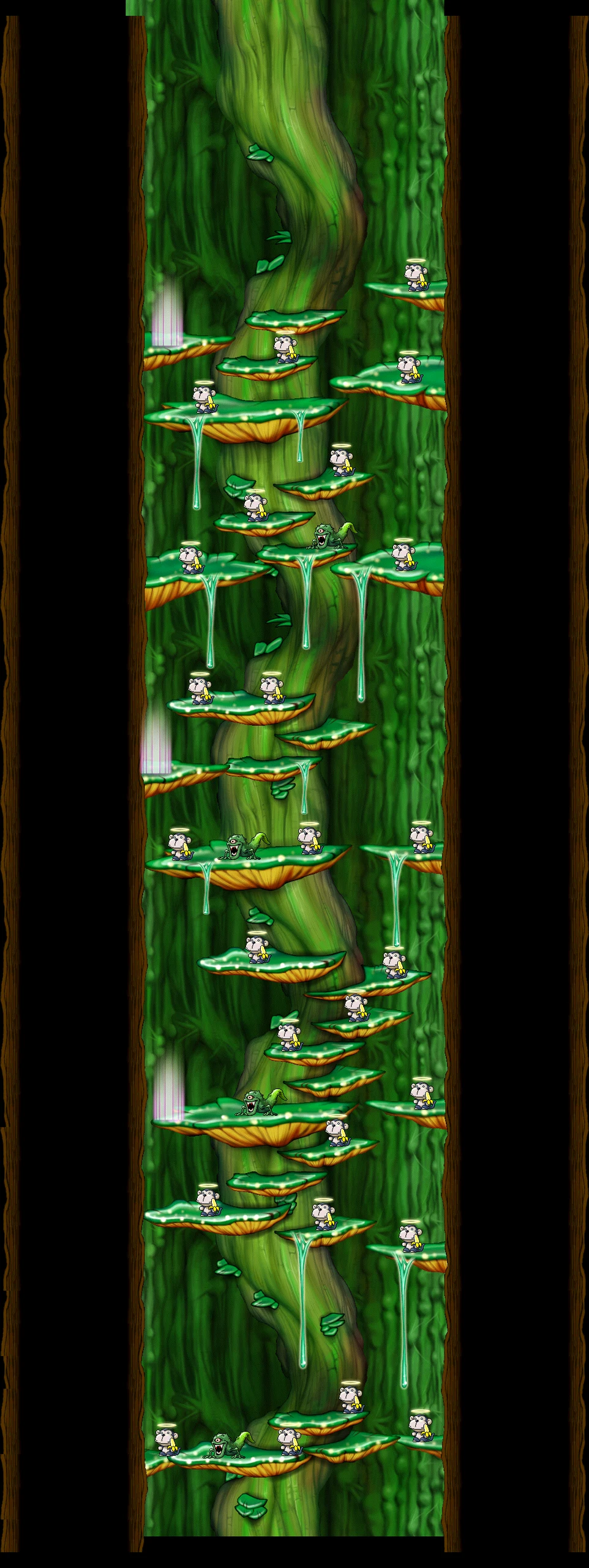 Tree Dungeon, Monkey Forest II map layout