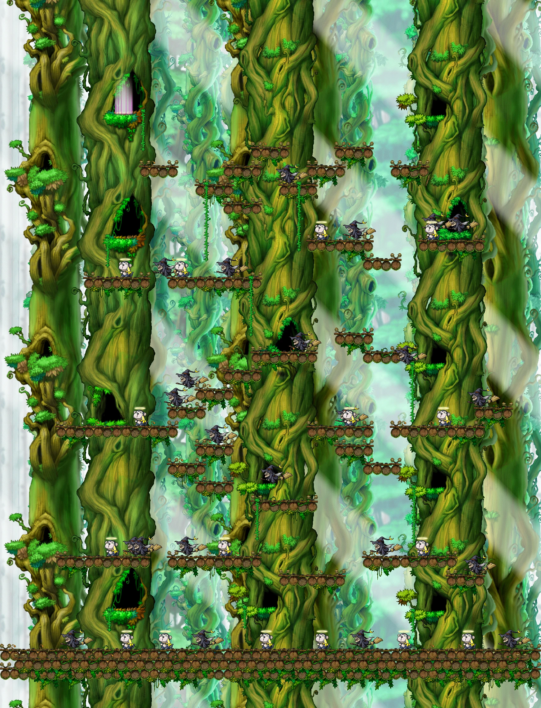 The Forest of Evil II map layout