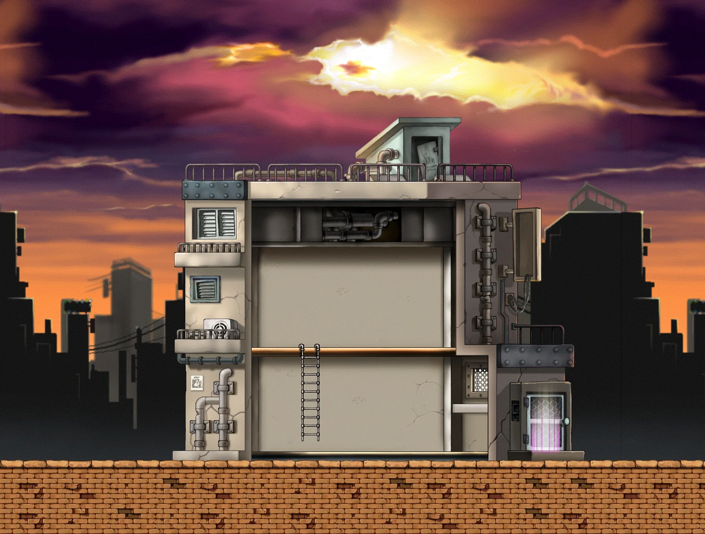 Backalley Semi-Basement map layout