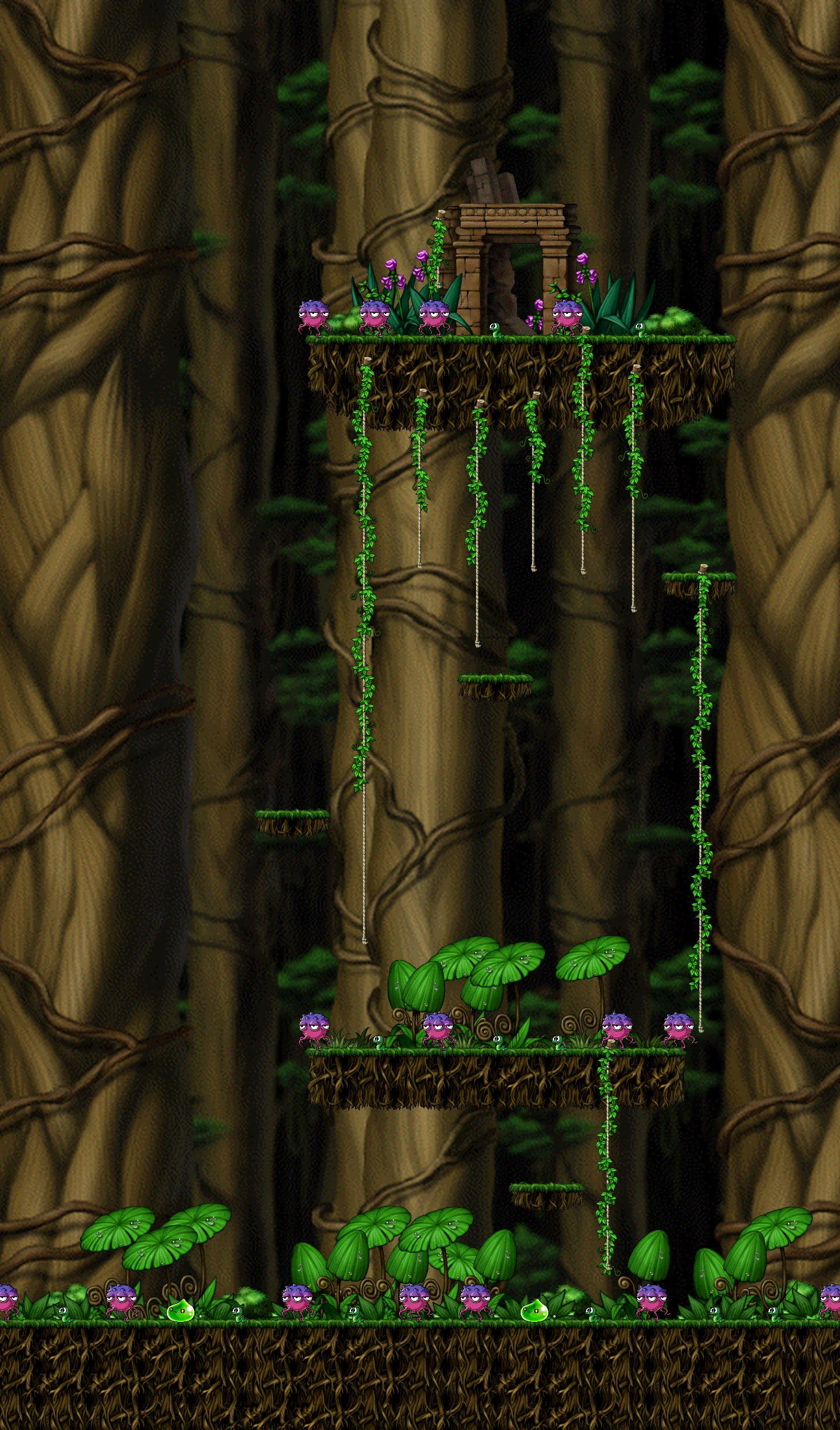 Damp Forest map layout