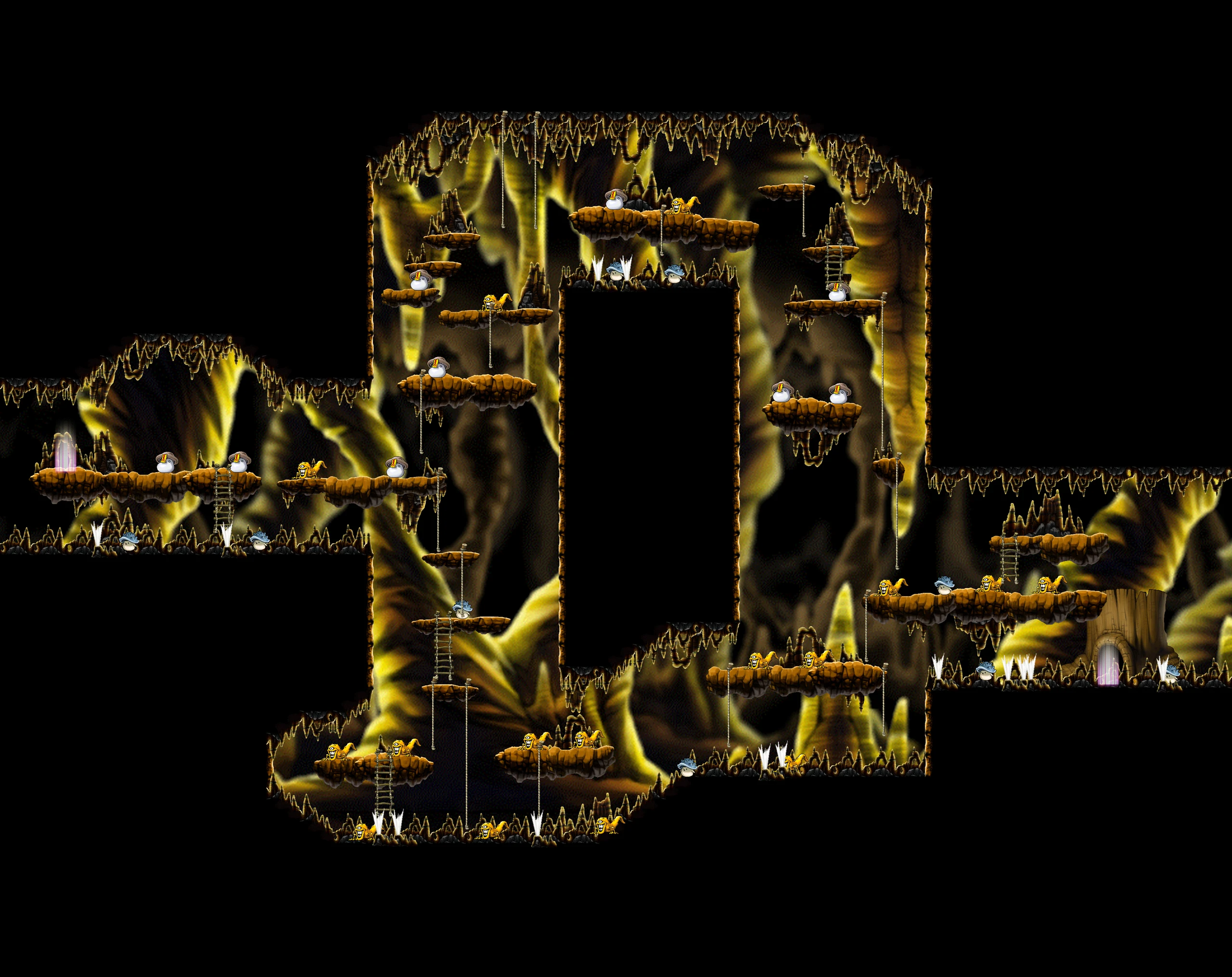 Deep Ant Tunnel II map layout