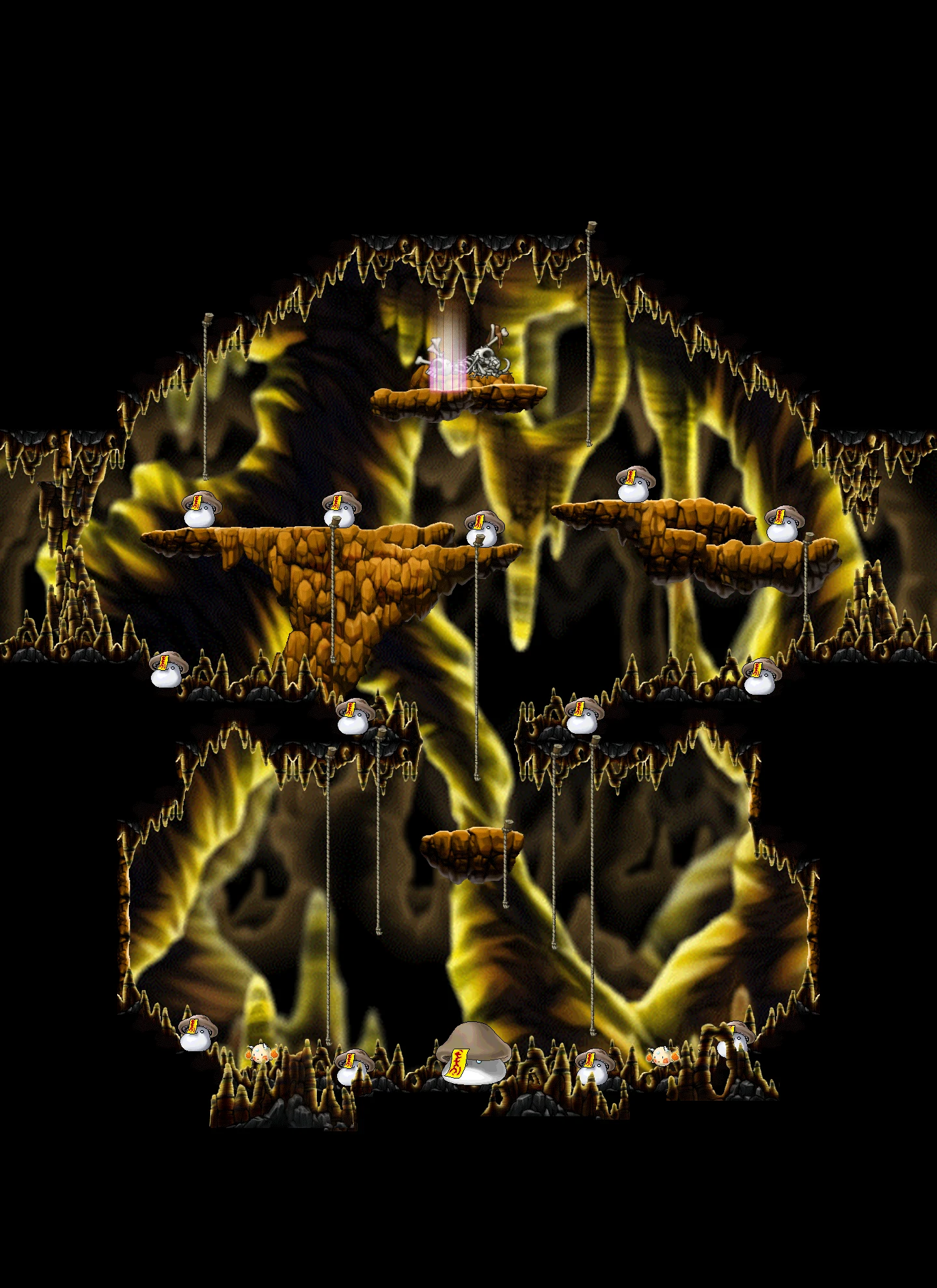 The Grave of Mushmom map layout