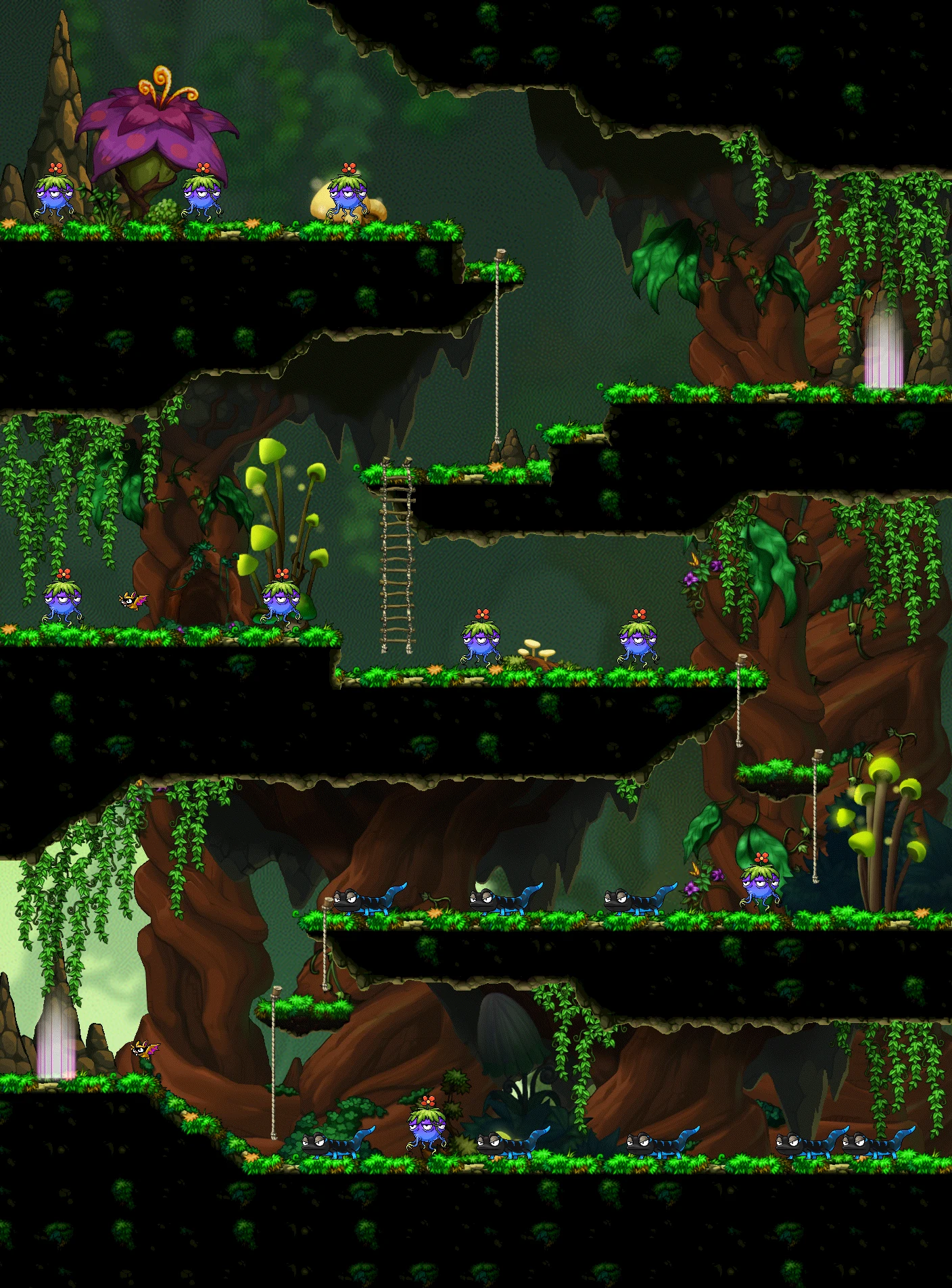 Primeval Forest II map layout