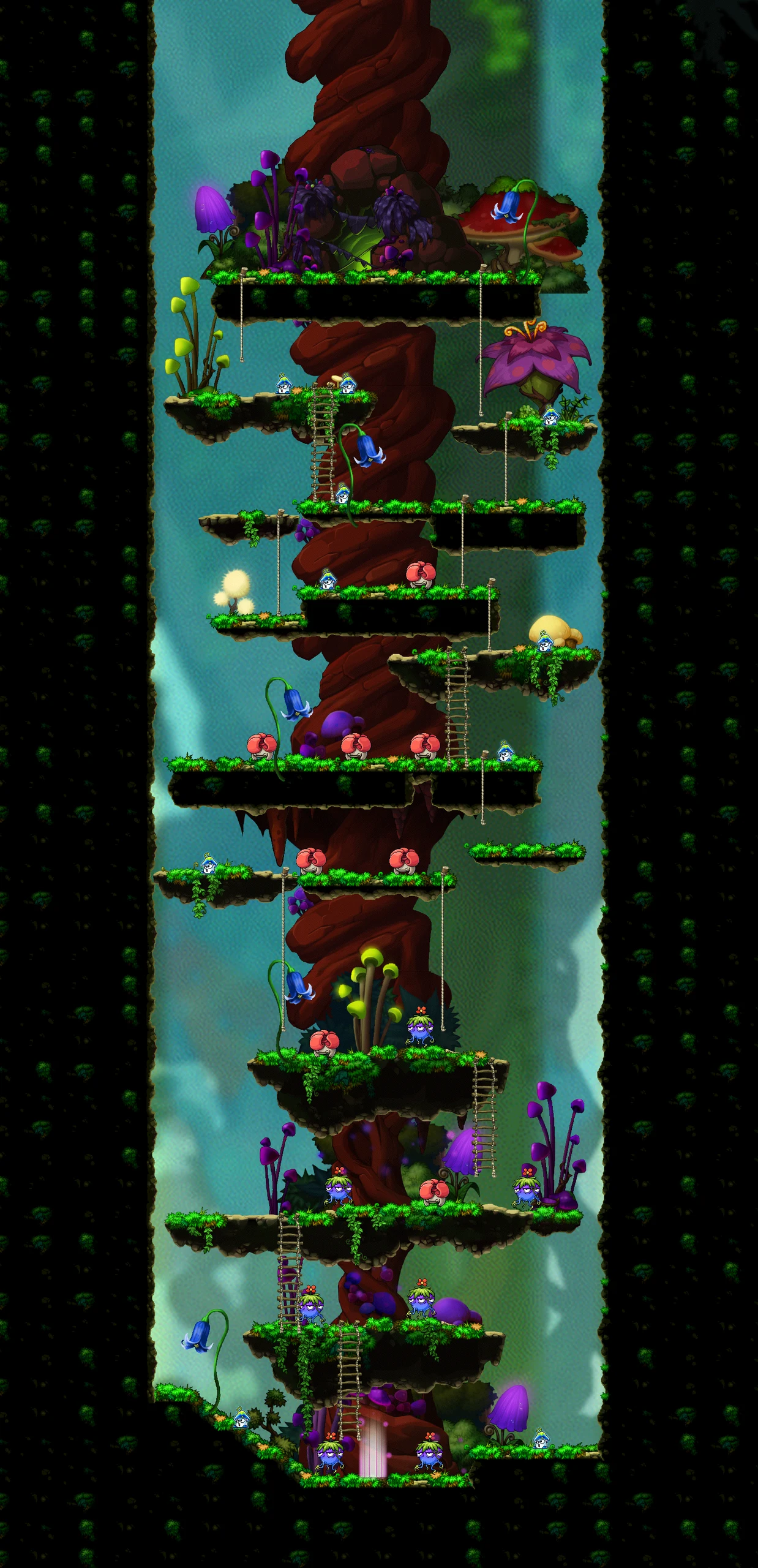 The Faded Canopy map layout