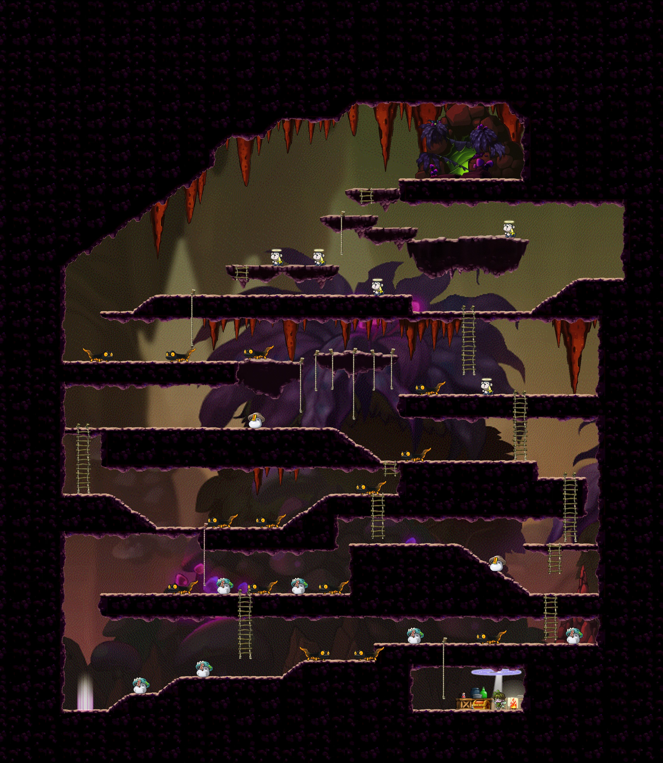 Precipice of Darkness map layout