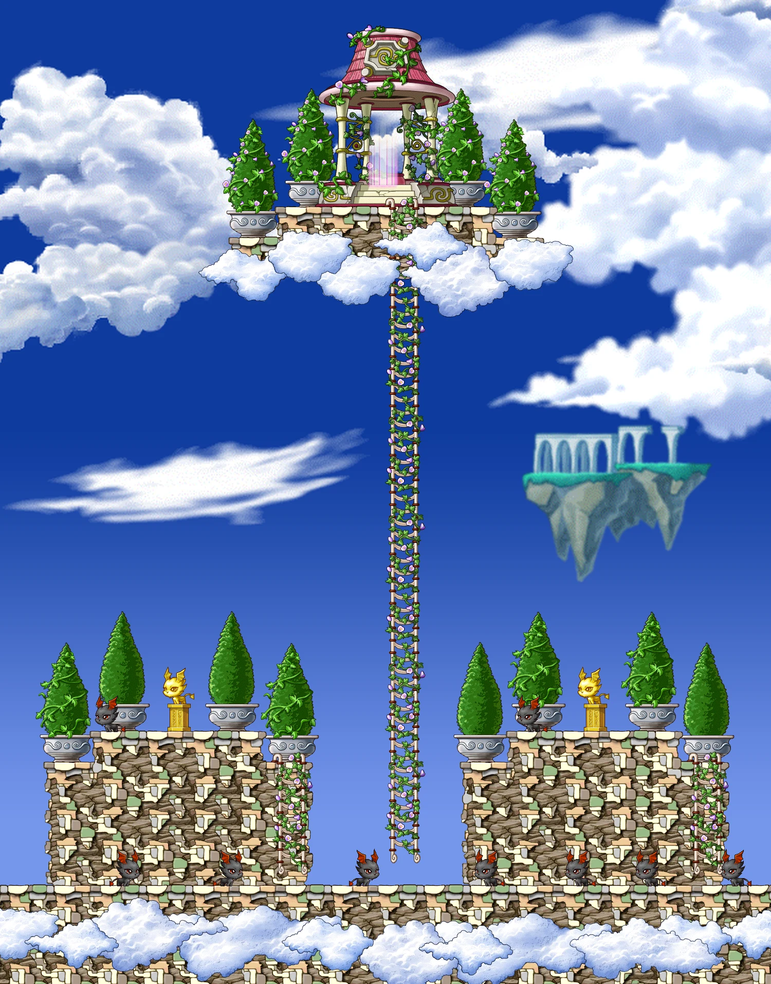 Stairway to the Sky II map layout