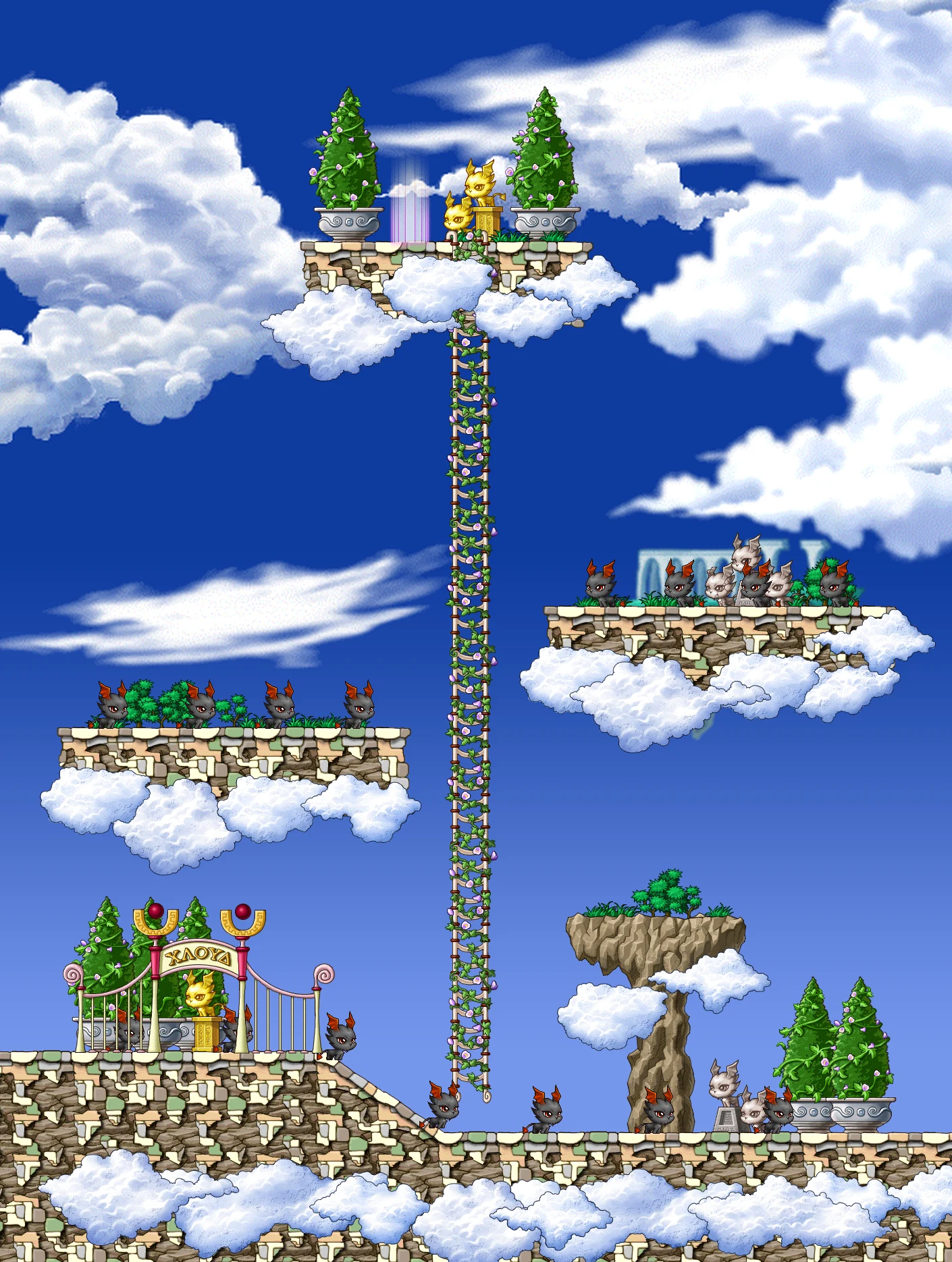Garden of Darkness II map layout