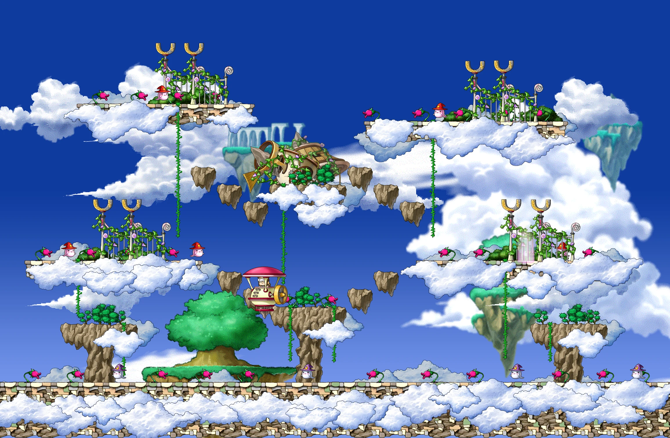 Disposed Flower Garden map layout