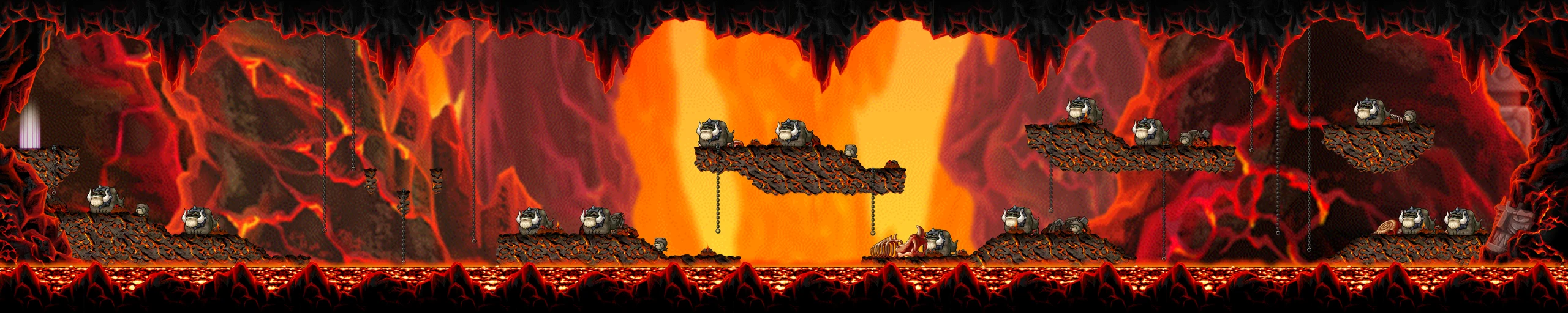 The Cave of Trial II map layout